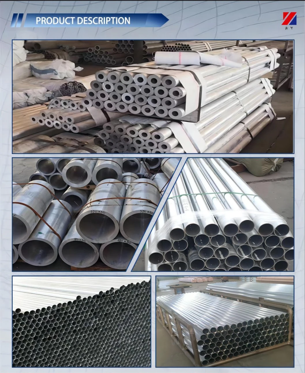 China Factory Best Price 7075 2024 6082 6061 Alloy Aluminum Round Pipe Tubes Tubing in Stock