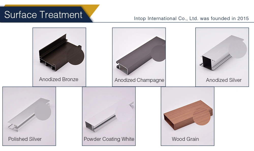 China Factory Hot Selling Wood Grain Architectural Aluminum Extrusion Profiles